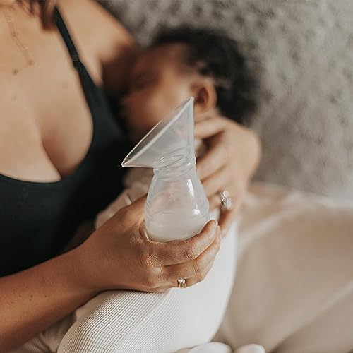 Dr. Brown’s Lanolin + Nipple Balm, 100% Silicone Breast Pump Breast Milk Catcher, Travel Bag, and 4oz Anti-Colic Options+ Baby Bottle, Level 1 Nipple & Lid - image 9