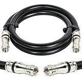 MOOKEERF RG11 Coaxial Cable 3ft,Low Loss 14AWG RG11 Coax Cable 75ohm with F Type Connector High Definition for CATV,Satellite Dish,VHF/UHF,Radio,TV Antennas