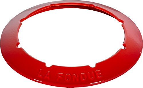 Foto von STAUB Fondue Set mit 6 Gabeln, Gusseisen, 18 cm, 1,6 l, Geeignet für Käse- Schoko- und Fleisch-Fondue, Kirschrot