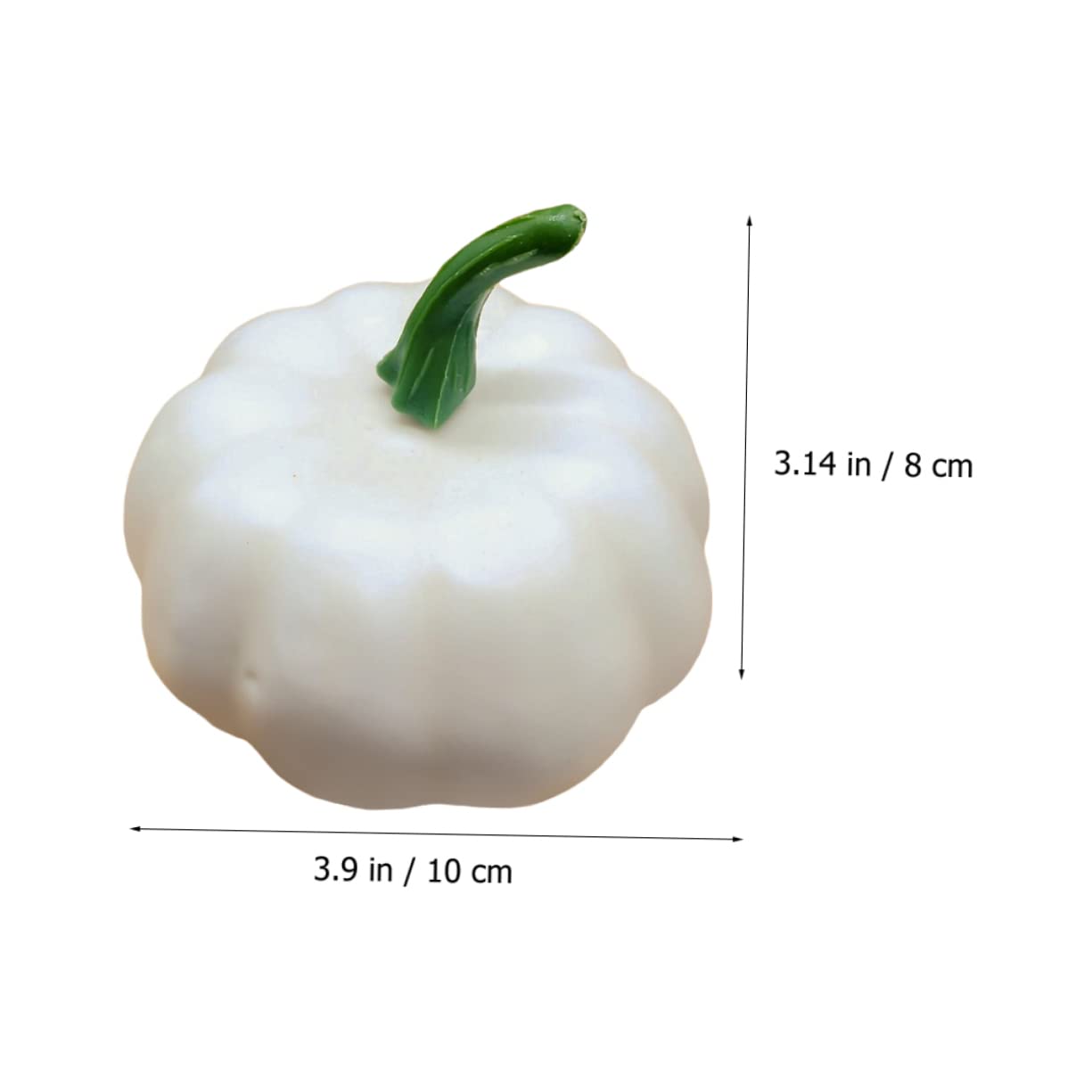 Ciieeo 36 STK Simulierter weißer Kürbis Halloween Pumpkin halloweenkürbis Schaumse lose -Ornament weihnachtsdeko - -Dekorationen Plastik