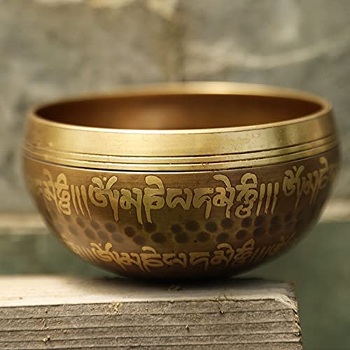 Set Tibetische Klangschalen- Buddhas Augen Meditationsschale Handgefertigt in Nepal Meditationsschale, für Meditation, Yoga, Achtsamkeit, authentisch Meditationsklangschale, Meditations-Chakra-Heilen - Image 8