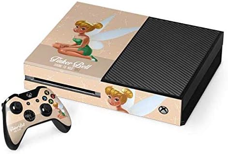 Skinit Decal Gaming Skin Compatible with Xbox One Console and Controller Bundle - Officially Licensed Disney Tinker Bell Sharing The Magic Art Design