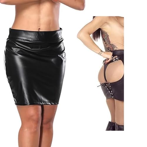 Jupe en cuir verni pour vos soirées clubwear et looks de fête tendance
