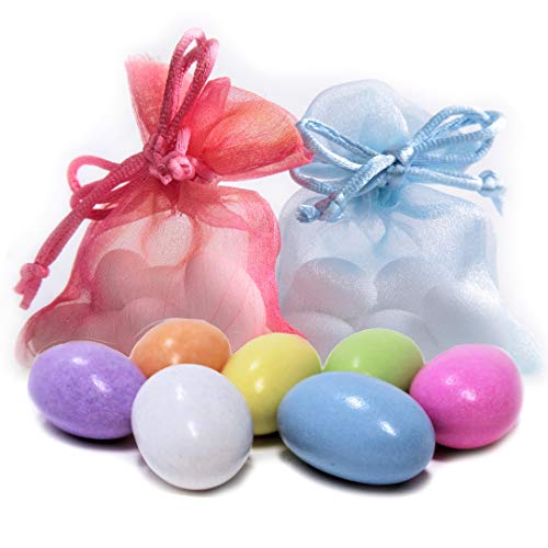 Assorted Jordan Almonds Pastel Colors By Its Delish, 5 Lbs Bulk | Sugared Almond Nut With Sweet Hard Candy Coating - Wedding Favors, Bridal Baby Showers, Party Buffet Confetti Candies - Vegan & Kosher #TOP3