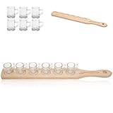 Serviertablett mit Aufschrift - ideal für den Stammtisch - Schnaps Latte Holz