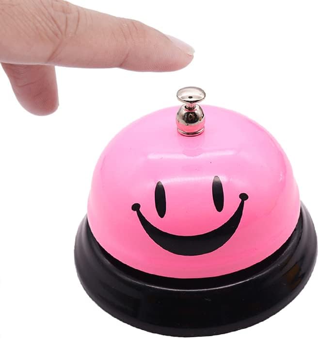 Miniatura 3 de Huqqi Paquete de 2 campanas de servicio, campanillas de servicio de campana de mano, barra de servicio de llamada, recepción para hotel, recepción,