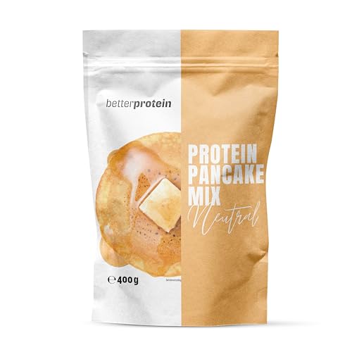 Protein Pancake Mix | Neutral | Pancake Mix mit Eiweißpulver aus der Region zum braten einer proteinreiche Mahlzeit | Produziert in Deutschland | 400g | better nutrition