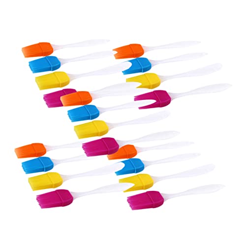 Ciieeo 20 Pcs Silicone Basting Brush Pastry Brush Set Kitchen Cooking Utensils Baking Bbq Tools Random Color