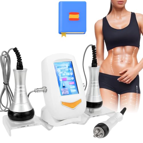 Radiofrecuencia Facial y Corporal - Aparato de Cavitacion 3 en 1 - Masajeador Profesional en Casa - Masajeador Facial Reafirmante Anti Flacidez- Maquina con 40 Khz y 3 Cabezales - Radiofrecuencia Facial y Corporal - Aparato de Cavitacion 3 en 1 - Masajeador Profesional en Casa - Masajeador Facial Reafirmante Anti Flacidez- Maquina con 40 Khz y 3 Cabezales -