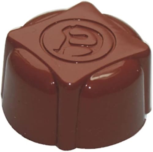 Grainrain Moldes de chocolate de plástico Moldes de caramelo de flores Moldes de policarbonato de plástico Moldes de chocolate transparente duro DIY