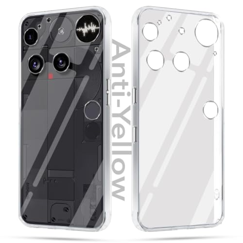 Image of Jkobi Lifetime Anti-Yellow Clear Back Case Cover for Nothing Phone 3 (Sleek Hard Crystal | Shockproof and Camera Protection)
