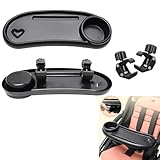 Vastsea Universelles Kinderwagentablett, 3-in-1 Snack Tablett für Kinderwagen, für die Meisten Kinderwagen mit Armlehnen (Schwarz)