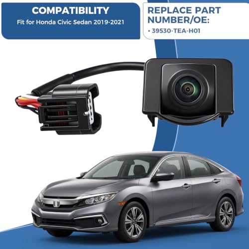 Image of Rear View Backup Camera Fit for Honda Civic Sedan 2019-2021 39530-TEA-H01