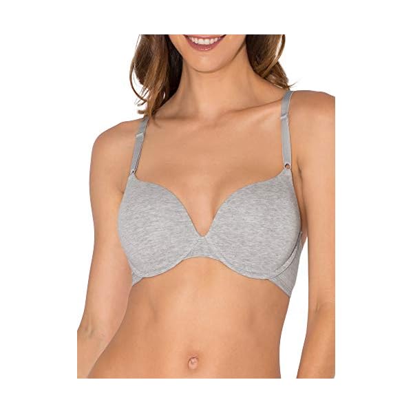 Fruit-of-the-Loom-Womens-Lightly-Lined-Underwire-T-Shirt-Bra-2-Pack Fruit of the Loom Women's 2-Pack T-Shirt Bra, Heather Grey/White, 38DDD