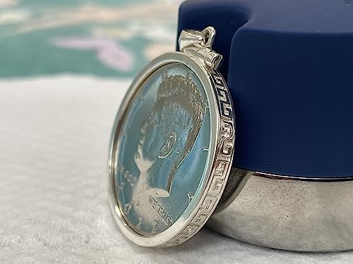 Bisel para moneda de plata esterlina 50 centavos con tapa de rosca miniatura 2