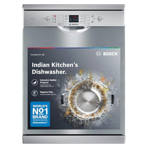 Bosch 13 Place Setting (fits up to 70 utensils) Free-Standing Dishwasher for Indian Utensils |...