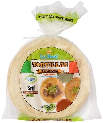 La Real Yellow Mexican Tortillas 16 oz (Pack of 25)