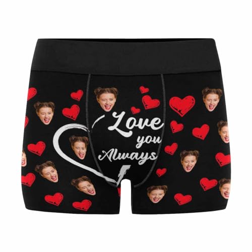 DIYKST Personalized Boxers For Men With Picture Custom Face Boxer Briefs Underwear with Photo Gifts for Husband Boyfriend2