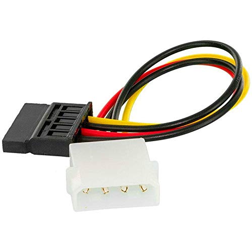 Cable adaptador Molex IDE 4 Pin macho a SATA hembra 15 cm