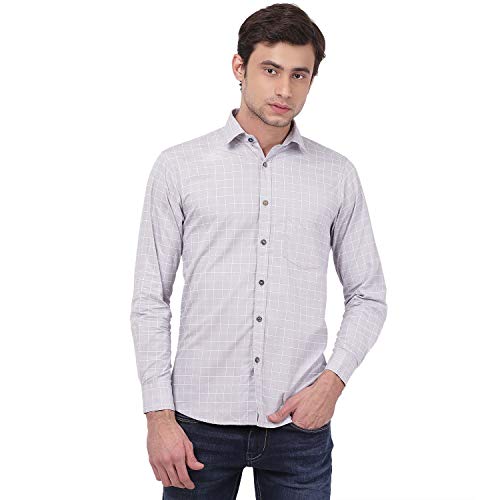Image of TAHVO Men's Regular Fit Long Sleeves Cotton Formal Shirt