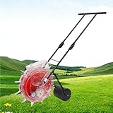 Boîte à graines transparente : La boîte à graines transparente de ce semoir permet de visualiser clairement la quantité de graines semées. Vous pouvez ainsi contrôler en temps réel la quantité de graines semées, pour une distribution précise et uniforme, sans avoir à ouvrir et vérifier constamment la boîte.