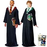 Harry Potter Wearable Fleece Blanket With Sleeves Bundle - Gryffindor Slytherin Comfy Throw Robe, Bookmark, and More for Teens and Adults | Harry Potter Blanket Size 48' x 71'