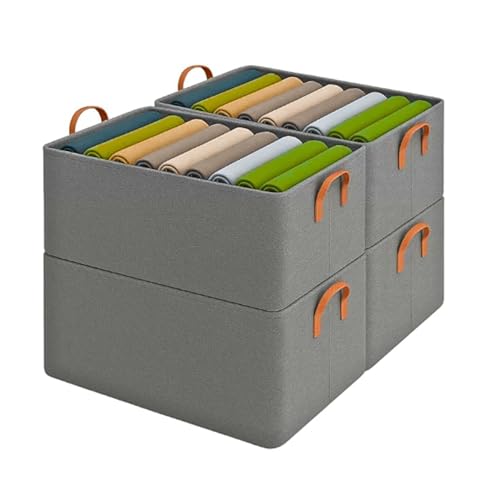 Kit 4 Cestos Organizadores Multiuso 25 Litros Reforçados com Hast...