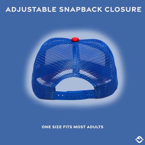 Image of Funky Junque Foam Trucker Hat, Trucker Hats for Women & Men - Blank Adjustable Snapback Mesh Back Baseball Cap