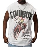 Sopula Studio Mens Graphic Tank Tops, Oversized...