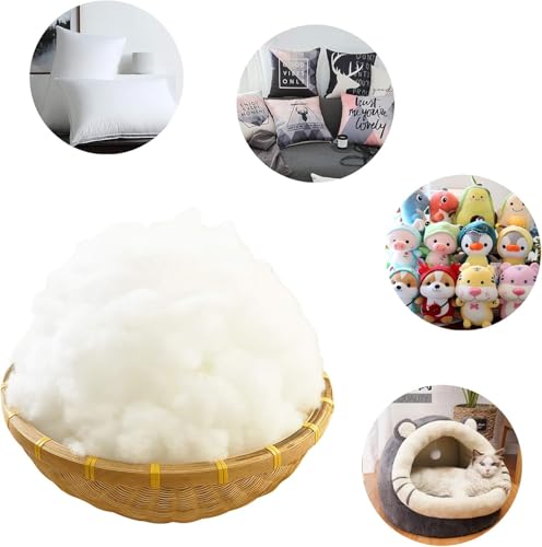 Image of HB MSALA Fiber Racron Polyester Synthetic Cotton Filling, 300 Grams