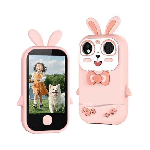 Appareil photo enfant 3-8 ans rose avec lecteur musique et jeux