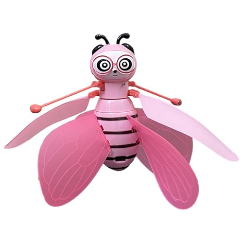 Aparato De Insectos De Vuelo Estacionario – Folleto De Detección De Movimiento, Accionada por Palma, Nuevo Juguete LED | De Equilibrio Giroscópico Autónomo, Avión Miniatura Emitiendo L