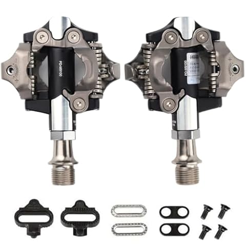 XTR Pedals PD-M9100 Mountain Bike SPD Pedals Compatible with Shimano Cycle Self-Locking Lock Race Pedal Set incl SM-SH51 Cleats Bicycle Pedal Cover