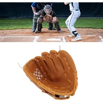 Baseball Glove, Ergonomic PU Leather Baseball Mitts Softness, Adult Ball Glove Baseball, Professional Baseball Fielding Glove Softball Mitts for Youth Adult