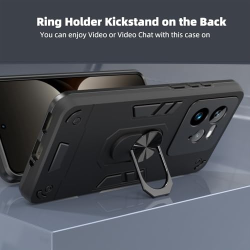 Image of NDCOM for Realme GT 7 Pro Back Cover Case | Slim Protective Realme GT 7 Pro Cover | Shockproof Ring Holder Case