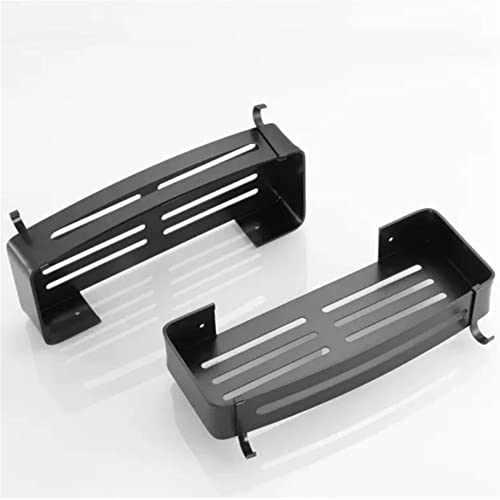 Estante de baño de esquina de aluminio y un nivel para pared 6