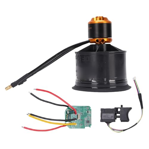 JAOCDOEN 50mm Ducted Fan Maximum Thrust 1180g Electric Ducted Fan with 3300KV Brushless Motor with Control Board Switch