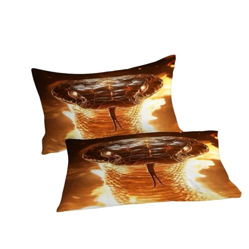Set housse de couette serpent avec fermeture éclair parure de lit double 200x200 - 7