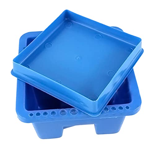 Hohopeti Painting Brush Washing Bucket Plastic Cleaning Bucket for Students Blue Brush Washer