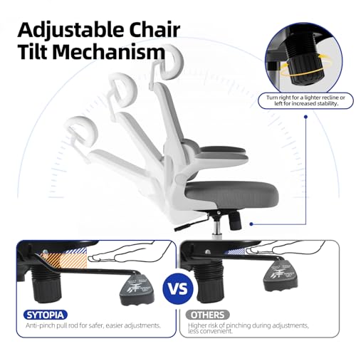 Image of Sytopia Heavy Duty Office Chair Replacement Parts (500Lbs), w / 6'' x 10.2 inch Mounting Holes Chair Base Plate Swivel Tilt Control Seat Mechanism for Executive & Gaming Chairs