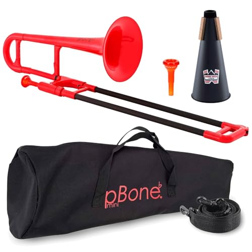pInstruments ピーインストゥルメンツ プラスチック製管楽器 アルトトロンボーン pBONE mini Bb調 ミュートバンドルセット PBONE2R + Denis Wick Mute 5571 [マウスピース/キャリーバッグ付属] 【国内正規品】
