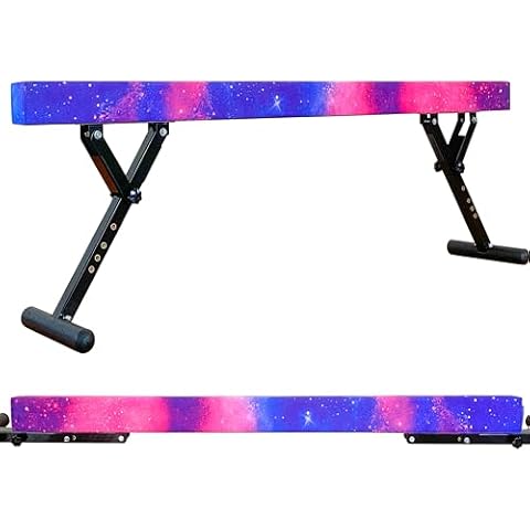 MARFULA Adjustable Balance Beam 8 ft Gymnastic Beam Adjustable Height for Kids and Teenage of All Gymnastic Levels, Gymnastic Training Beam Gymnastic Equipment for Athlete Home and Club Use Cover
