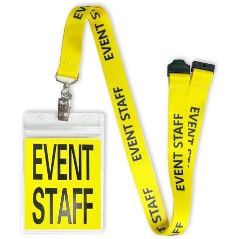 HXYCNNA 25-Piece Yellow Lanyard Set Cover