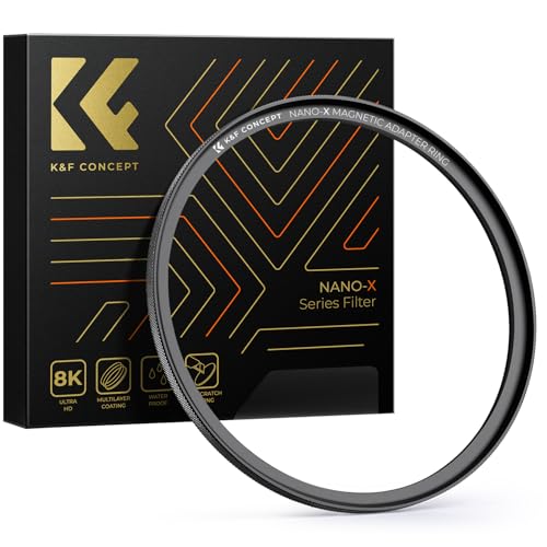 K&F Concept 72-77mm Magnetic Filter Adapter Ring, for 52mm Lens Install 77mm Magnetic Filter