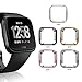 Haojavo 5 Pack Screen Protector Case for Fitbit Versa, Soft TPU Slim Fit Full Cover Screen Protector for Fitbit Versa Smartwatch Bands Accessories