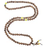 Hemobllo Pulsera de Madera Resistente con Cuentas Pequeñas para Mujer y Hombre Brazalete Portátil Étnico Budista Accesorio para Diario y Festivales