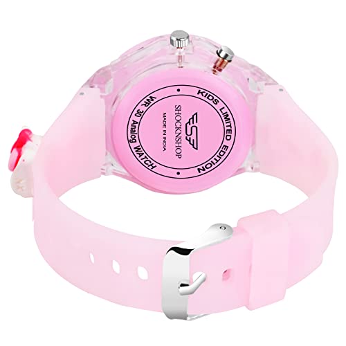 Shocknshop LED Luminous Child Kids Children Cute Cartoon Multi Color Lights Watch for Girls -W327 - Image 3