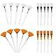 20 Stück Fächerpinsel Kosmetik Gesichtsmasken Pinsel Gesichtspinsel Fächerpinsel Kosmetik Pinsel Weich Make-Up Maske Bürsten Werkzeuge Säure-Applikator-Pinsel für Schlamm-Gesichtscreme