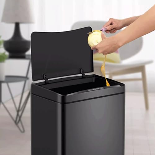 Papelera inteligente con sensor 30 litros negra miniatura 4