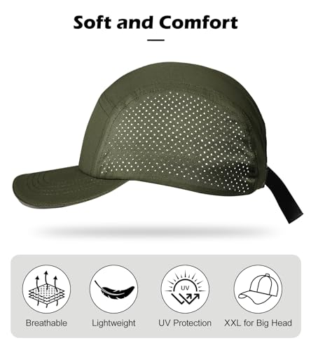 Image of XL XXL Hat Mens Big Head, Performance Golf Hat for Men Women Water-Resistant Sun Hat Adjustable Summer Sport Cap Outwork